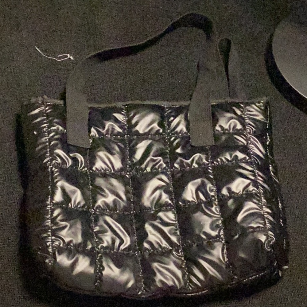 Black tote bag
